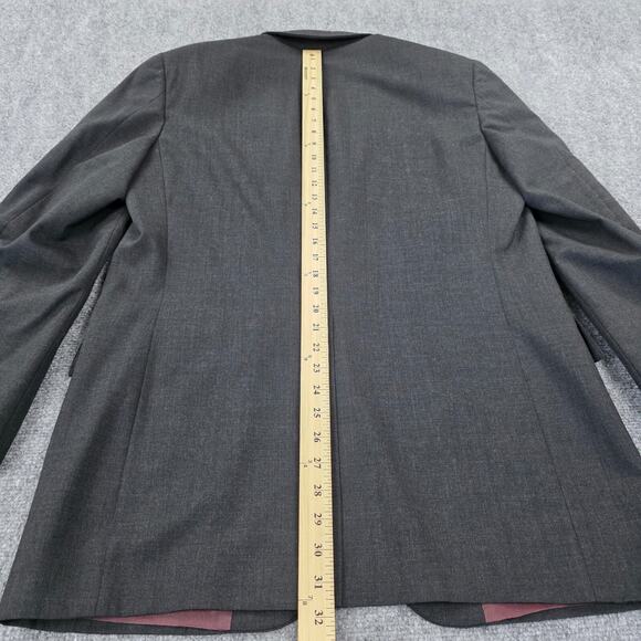 Brooks Brothers Blazer Mens 40 Long Gray Wool Blend 2 Button Jacket Vtg USA Made - Picture 10 of 16